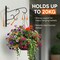 Scroll-Design Metal Wall Bracket for Hanging Accessories and Flowerpots for Indoor & Outdoor Use